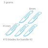 Modelcraft PKN9271 Blades #10 x 5